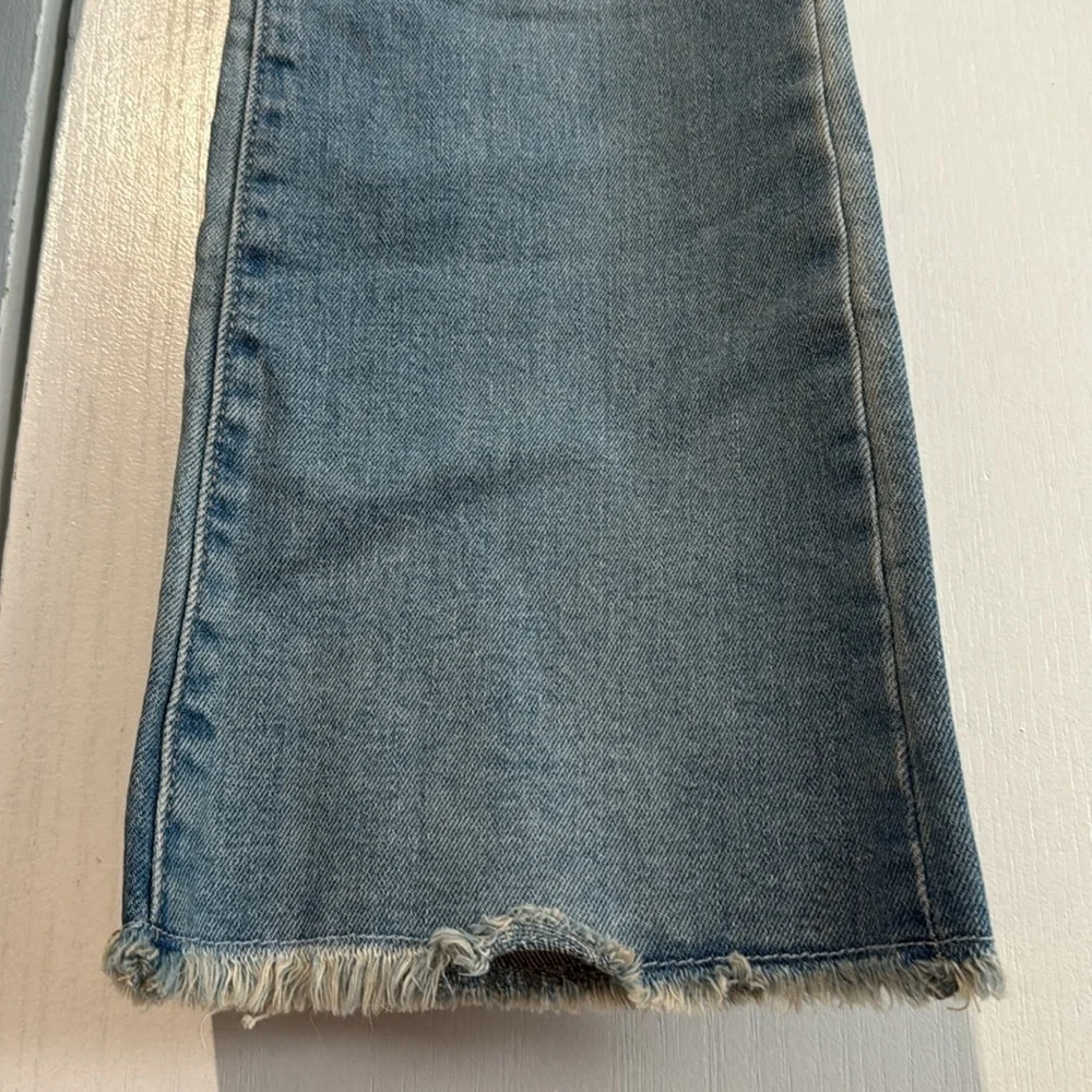 Old Navy High-Rise Flare Built-In Tough Ripped Jeans Girls Light Wash Sz 16 NWT